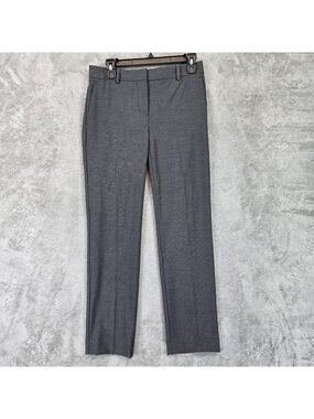 Ann Taylor Dress Pants Womens 0 Gray Twill Slim Stretch Work Office NWT